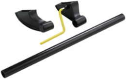 Replacement Release Handle, 3.88x1.38x19.3, Black, Plastic