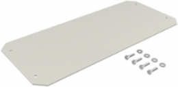WeatherFlo Gland Plate 20.60x8.24 Inch White Aluminum, IP32, Powder Coated