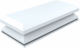 Tops, 15.53x68.89x33.42, White, Aluminum