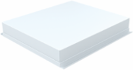 Tops, 5.50x36.26x33.42, White, Aluminum
