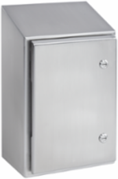 WaterShed Wallmount Sloped Top 1/4-Turn Latch Type 4X, 36x30x8, Brushed, SS 304