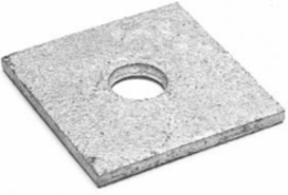 WASHER SQUARE 4 X 4, 11/16"ID 1/8" THICK 50/PKG