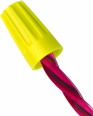 Wire-Nut® Connector Model 74B Yellow for #22 to #6 Gauge, Box of 100