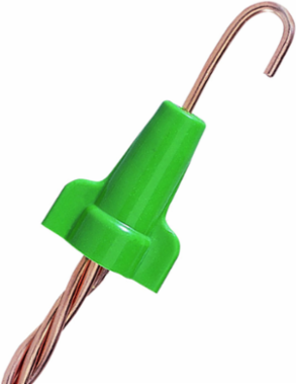 Greenie Grounding Wire Connector, Model 92, Box of 100, High-Leverage Design