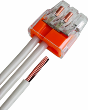 In-Sure Push-In Wire Connector 3-Port, 600V Rated, Box of 100