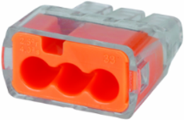 In-Sure Push-In Wire Connector 3-Port, 600V Rated, Box of 100