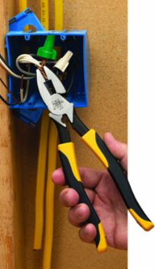 9-1/2 Inch Linesman Plier with New England Nose, Crimping Die & Fish Tape Puller