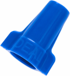 Wing-Nut® Wire Connector, Model 454® Blue, Box of 25 - Grit 10, Flame-Retardant Shell