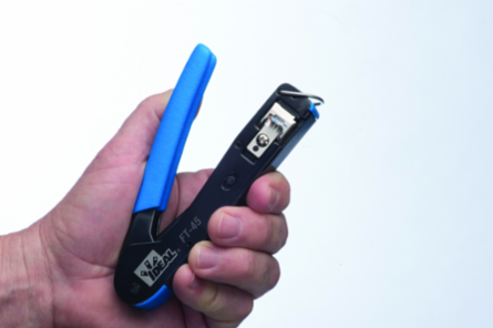 FT-45™ Compact RJ-45 Modular Plug Crimp Tool for CAT5e/CAT6, 5-1/2 Inch Length