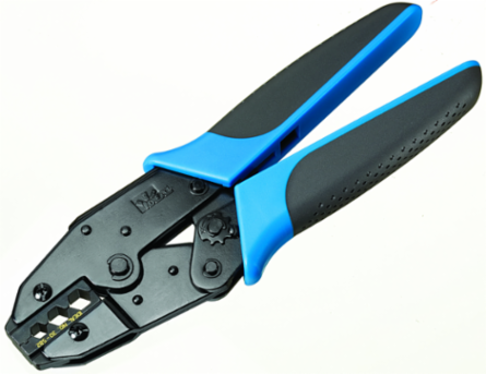 Crimpmaster™ Ratcheting Crimp Tool with CATV-F Die Set, 3-Cavity Hex Die (0.350 Inch)