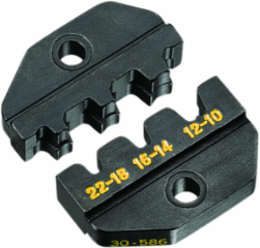 Crimpmaster™ Die Set for Non-Insulated Open Barrel Terminals, 22-12 AWG, 3 Cavity