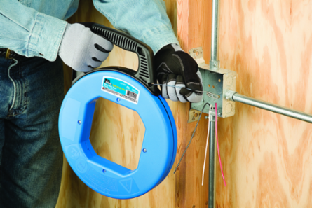 60' Blued-Steel™ Fish Tape, 1/8" x .060", 1600 lbs Tensile Strength