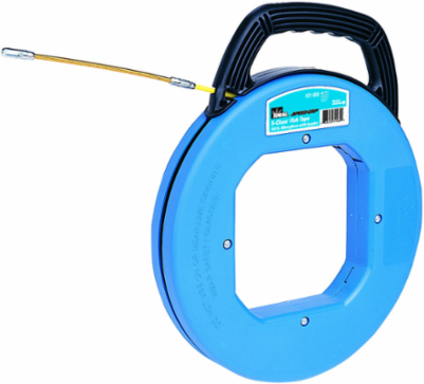 S-Class Fiberglass Fish Tape 50 ft, 3/16 Inch Diameter, 500 lbs Pull Strength