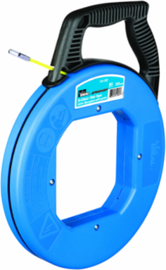 50 Foot S-Class Fiberglass Fish Tape, 3/16 Inch Diameter, 500 lbs Pulling Strength