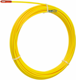 50 Foot S-Class Fiberglass Fish Tape - Non-Conductive, 500 lbs Pulling Strength