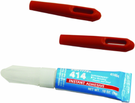 S-Class Fish Tape Non-Conductive Tip Repair Kit with Eyelets and Adhesive