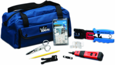 Pro Network/Telco Installer Tool Kit with RJ-45 Plugs and Crimp Tool