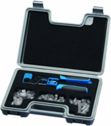 RJ-45/RJ-11 Termination Kit with Crimp Tool and Modular Plugs