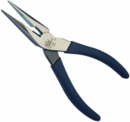 6 Inch Long-Nose Pliers with Cutter, Drop-Forged High-Carbon Steel