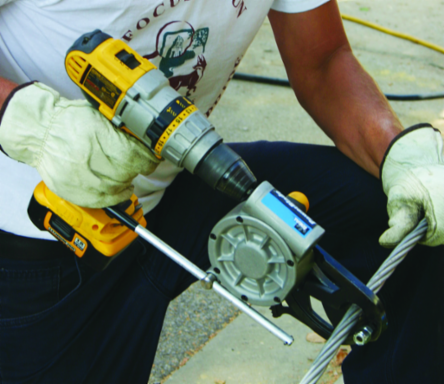 PowerBlade™ Drill Powered Cable Cutter, Cuts Copper Up to 750 MCM, Jaw Opening 1-1/2 Inch
