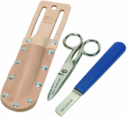 Cable Splicing Kit with 5-1/2 Inch Scissors & High-Carbon Steel Knife