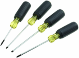 4-Piece Cushion-Grip Electronic Screwdriver Set with #0 Phillips and 1/8 Inch Tip