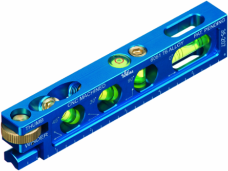 Precision Electrician Level with Thumb Winder, 3.5 Inch & 6 Inch Levels