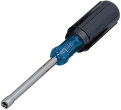 Nut Driver 1/4 Inch with 3-1/4 Inch Long Shank and Cushioned Grip