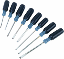 8-Piece Cushioned-Grip Screwdriver Set with Nickel Chrome Finish