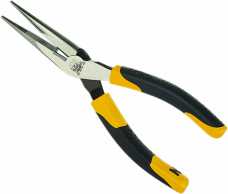 8-1/2 Inch Long-Nose Pliers with Cutter, High-Carbon Steel