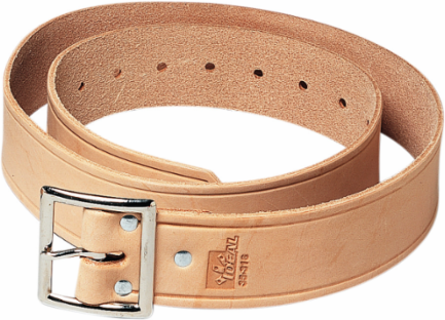 Buckle Belt 1-3/4 Inch Standard Leather with Nickel-Plated Roller Buckle