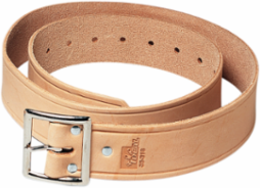 Buckle Belt 1-3/4 Inch Standard Leather with Nickel-Plated Roller Buckle
