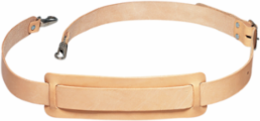 Standard Leather Shoulder Strap with 2 Inch Wide Pad and Nickel-Plated Hardware
