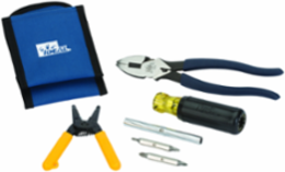 Electrician's Tool Kit, 4-Piece with 11-in-1 Screwdriver, Pliers, Wire Stripper
