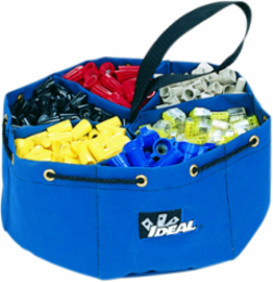 Divider Pouch Small Parts Bag, 6 Pockets, Durable Nylon Polyester, 5 Inch Deep