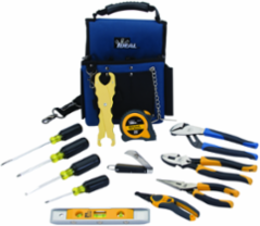 Journeyman Electrician's Tool Kit, 13-Piece with Wire Stripper and Tote
