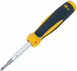7-in-1 Twist-a-Nut Screwdriver/Nut Driver, 1/4 Inch x 4 Inch, Chrome Vanadium Steel