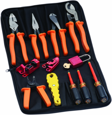 Insulated Tool Kit with Pliers, Screwdrivers, and Wire Strippers
