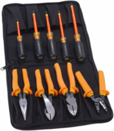 9-Piece Insulated Tool Kit with 4 Insulated Screwdrivers and 8" Plier