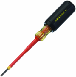 Insulated Slotted Screwdriver 3/32 Inch x 3 Inch, OSHA Compliant