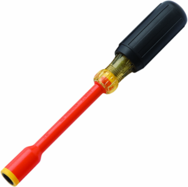 Insulated Nut Driver 7/16 Inch x 5 Inch, Meets OSHA Standards