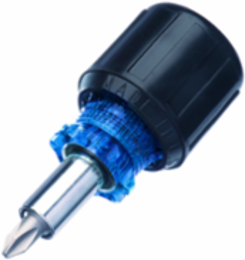 6-in-1 Stubby Multi-Bit Driver with 3/16 Inch & 1/4 Inch Slotted, #1 & #2 Phillips, 1/4 Inch & 5/16 Inch Hex