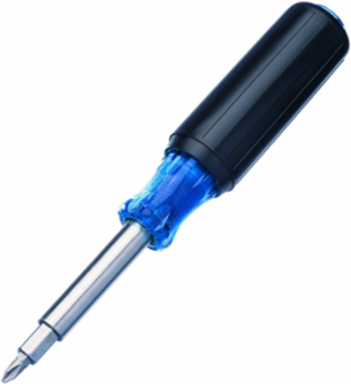 12-in-1 Multi-Bit Screwdriver & Nut Driver with Slotted, Phillips, Hex, and Torx Bits