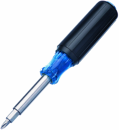 12-in-1 Multi-Bit Screwdriver & Nut Driver with Slotted, Phillips, Hex, and Torx Bits