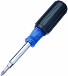 6-in-1 Multi-Bit Screwdriver with Slotted & Phillips Bits