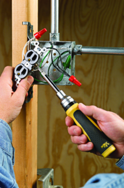Ratch-a-Nut™ 9-in-1 Screwdriver with Ergonomic Grip, 225 lbs Torque