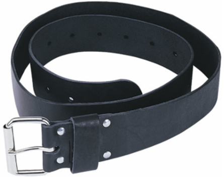Premium Black Leather Belt 2 Inch x 48 Inch with Lifetime Warranty