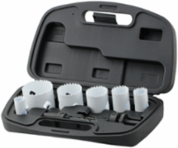 Bi-Metal Hole Saw Kit, 8 Pieces, 1-7/8 Inch Depth of Cut, M42 High Speed Steel