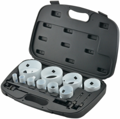 Bi-Metal Hole Saw Kit, 14-Piece Set with Sizes up to 4-1/2 Inch