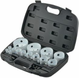 Bi-Metal Hole Saw Kit, 19 Piece Set with Multiple Sizes Included